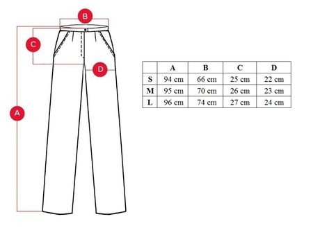 Pantaloni damă Due Linee - Culoarea vinului -