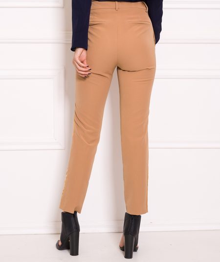 Pantalones de mujer Due Linee - Beige -