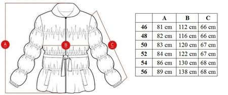 Women's winter jacket with real fox fur Due Linee - Black -