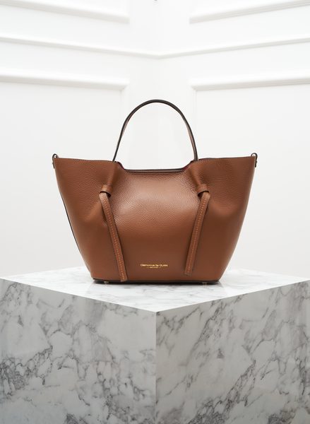 Real leather handbag Glamorous by GLAM - Brown -