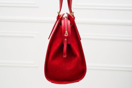 Bolso de cuero de mano para mujer Glamorous by GLAM - Rojo -