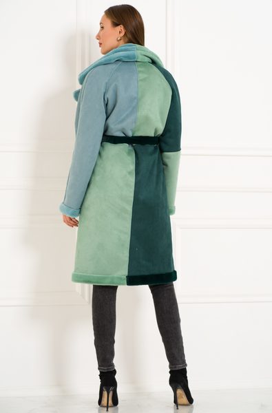 Cappotto Teddy donna Due Linee - Verde -