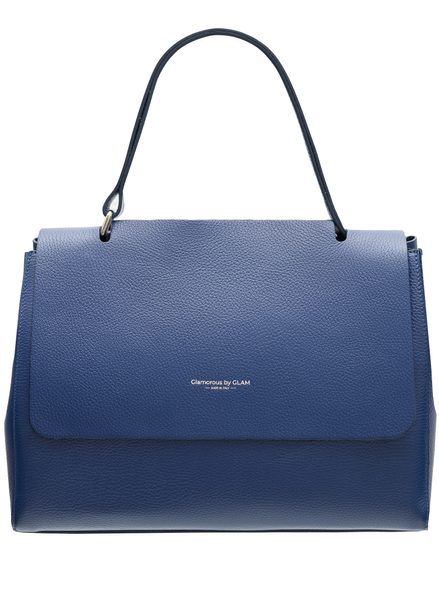 Real leather shoulder bag Glamorous by GLAM - Dark blue -