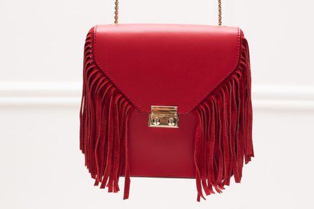 Bolso de cuero crossbody para mujer Glamorous by GLAM - Rojo -