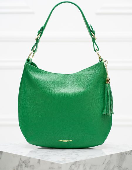 Real leather shoulder bag Glamorous by GLAM - Green -