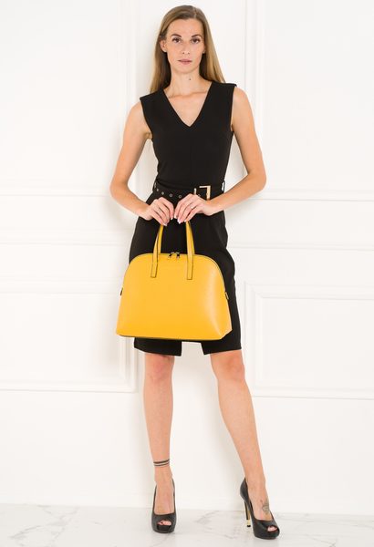 Bolso de cuero de mano para mujer Glamorous by GLAM - Amarillo -