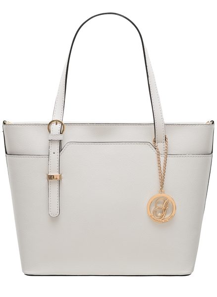 Borsa a spalla da donna in pelle Glamorous by GLAM - Bianco -