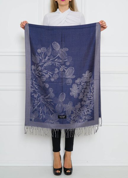 Women's scarf Due Linee - Blue -