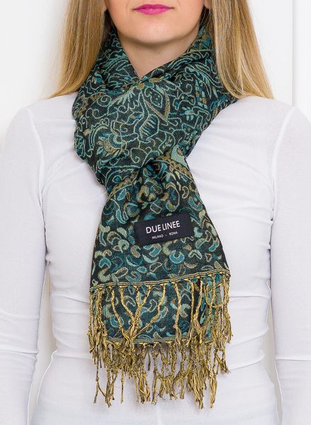 Women's scarf Due Linee - Blue -