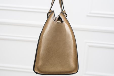 Real leather shoulder bag Glamorous by GLAM - Beige -