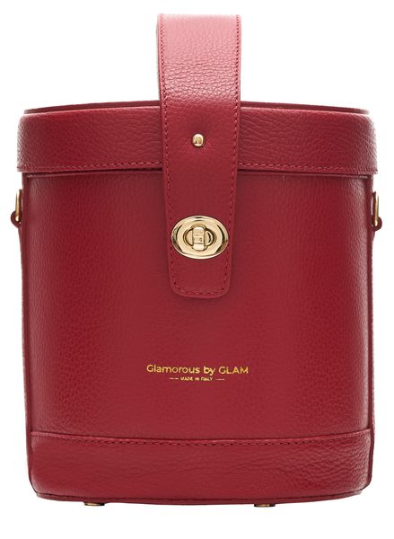 Real leather handbag Glamorous by GLAM - Red -