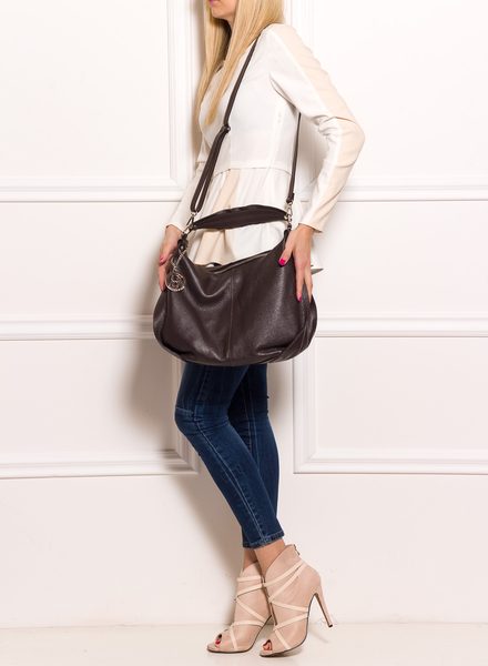 Real leather shoulder bag Glamorous by GLAM - Brown -