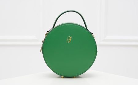 Real leather crossbody bag Glamorous by GLAM - Green -