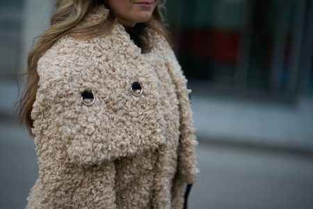 Women's winter jacket Due Linee - Beige -