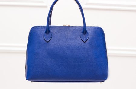 Real leather handbag Glamorous by GLAM - Blue -