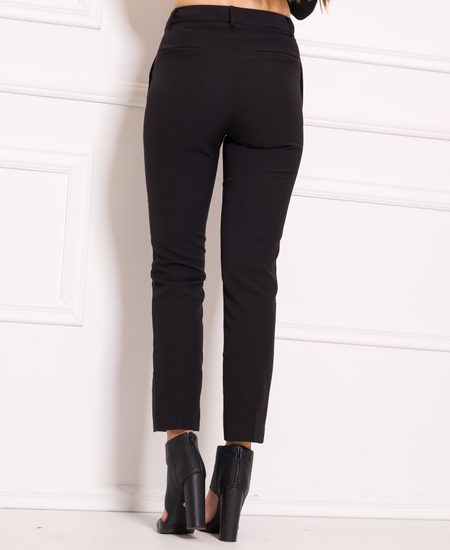 Pantalones de mujer Due Linee - Negro -