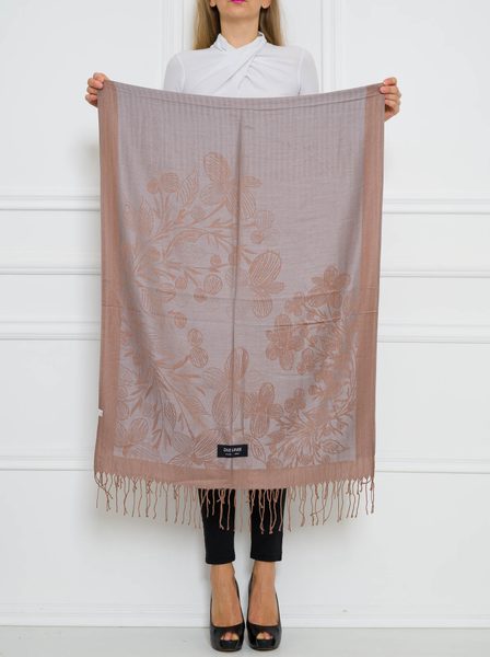 Women's scarf Due Linee - Brown -