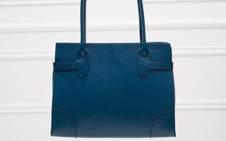 Real leather shoulder bag Glamorous by GLAM - Blue -