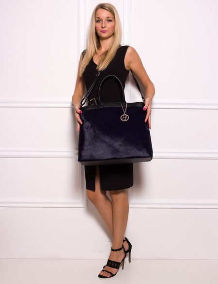 Borsa a mano da donna in pelle Glamorous by GLAM - Blu -