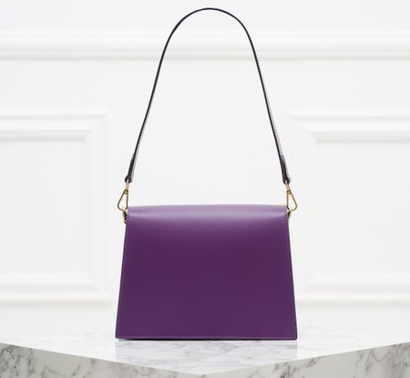 Real leather shoulder bag Glamorous by GLAM - Violet -