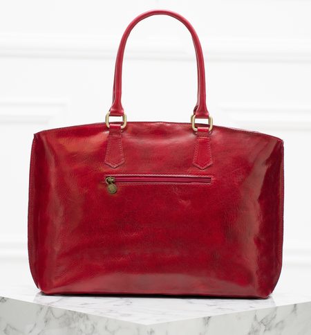 Real leather shoulder bag Glamorous by GLAM Santa Croce - Wine -