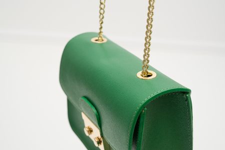 Real leather crossbody bag Glamorous by GLAM - Green -