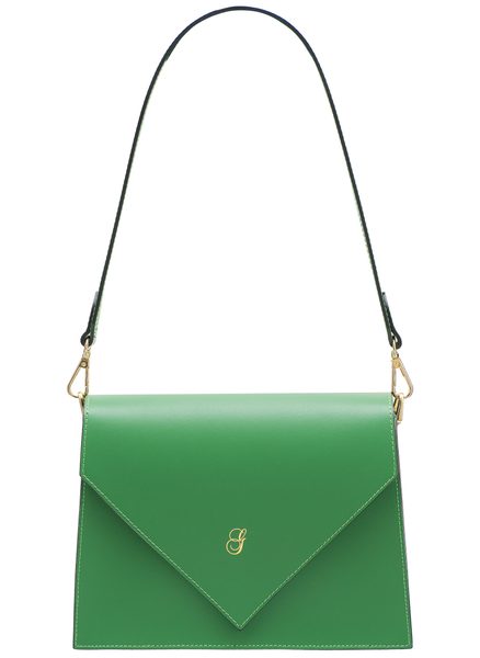 Real leather shoulder bag Glamorous by GLAM - Green -