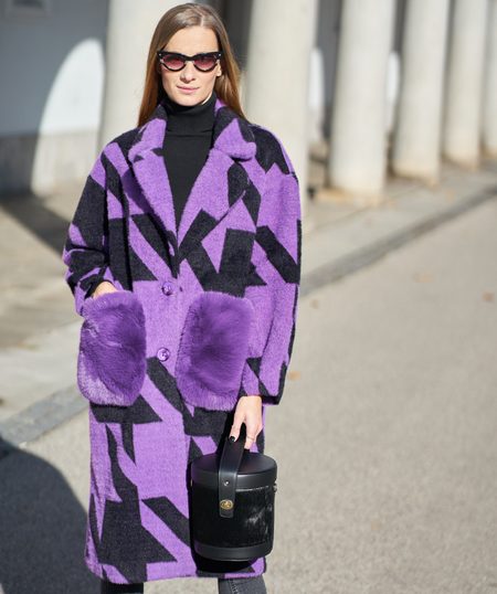 Abrigo de mujer Due Linee - Verde -