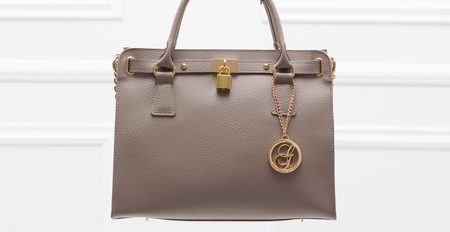 Real leather handbag Glamorous by GLAM - Grey -