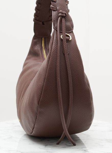 Real leather shoulder bag Glamorous by GLAM - Brown -