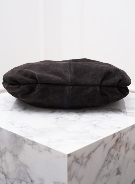 Dámská semišová kabelka černá -