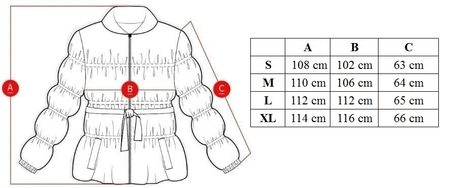 Dámská dlouhá zimní bunda s asymetrickým zipem - černá -
