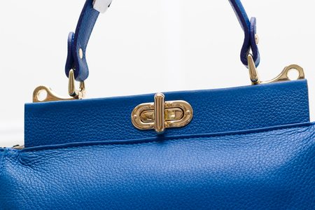 Borsa a mano da donna in pelle Glamorous by GLAM - Blu -