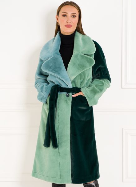 Cappotto Teddy donna Due Linee - Verde -