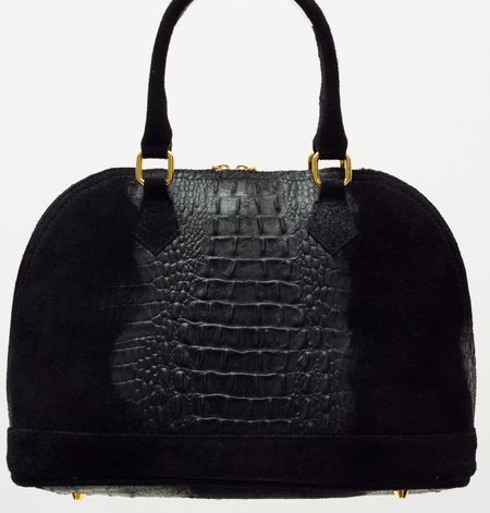 Bolso de cuero de mano para mujer Glamorous by GLAM - Negro -