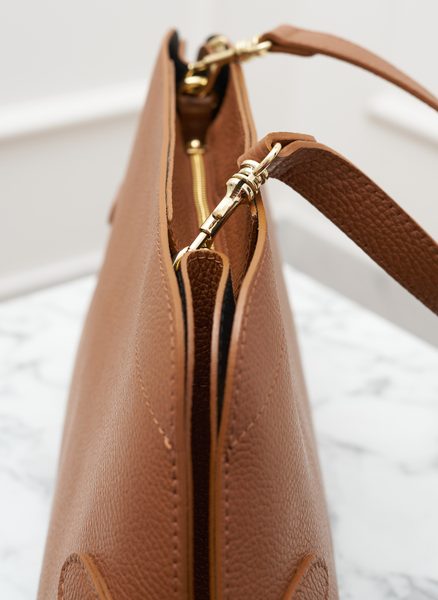 Real leather shoulder bag Glamorous by GLAM - Brown -