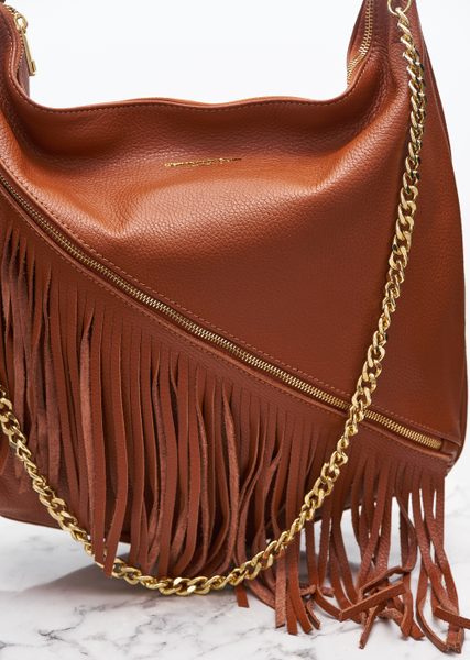 Real leather shoulder bag Glamorous by GLAM - Brown -