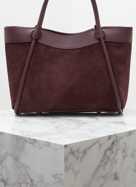 Real leather handbag Glamorous by GLAM - Wine -