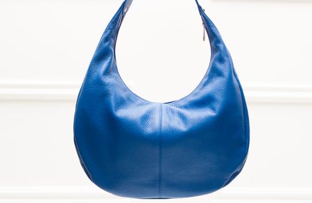 Real leather shoulder bag Glamorous by GLAM - Blue -