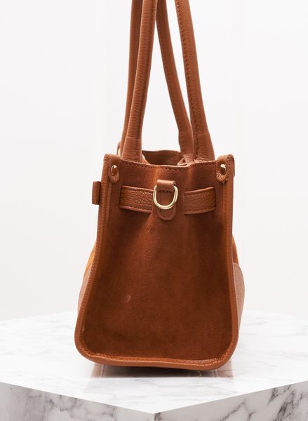Real leather shoulder bag Glamorous by GLAM - Brown -