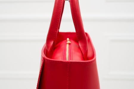 Bolso de cuero de mano para mujer Glamorous by GLAM - Rojo -