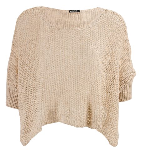 Damski sweter - beżowy -