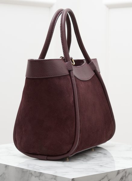 Real leather handbag Glamorous by GLAM - Wine -