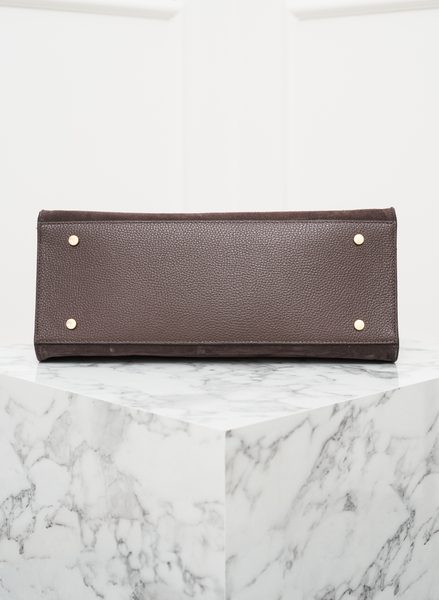 Real leather handbag Glamorous by GLAM - Brown -