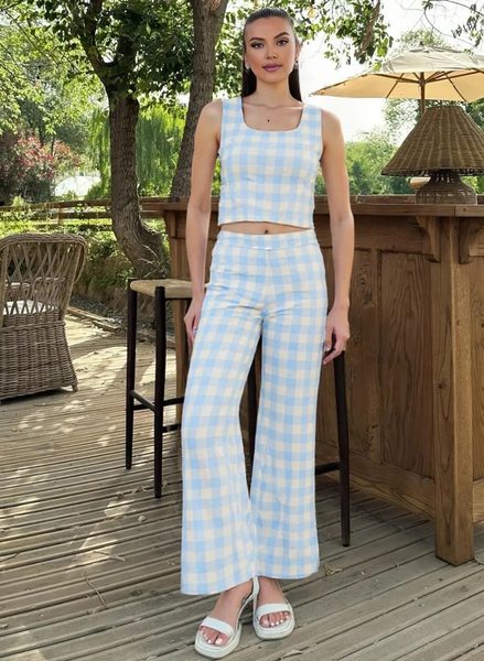 Damski komplet Glamorous by Glam - niebieski -