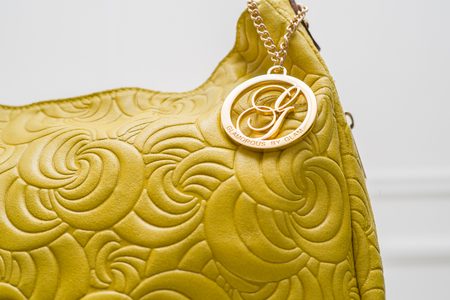 Borsa a spalla da donna in pelle Glamorous by GLAM - Giallo -