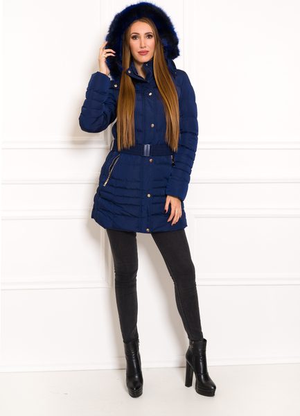 Damska kurtka zimowa Due Linee - niebieski -