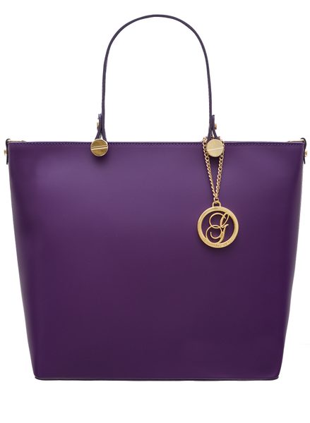 Bolso de cuero de mano para mujer Glamorous by GLAM - Violeta -