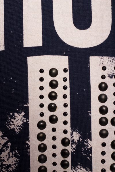 Dámské triko s nápisem - modré -