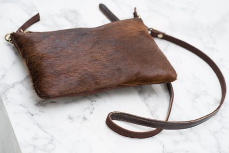 Leather clutch Glamorous by GLAM - Brown -